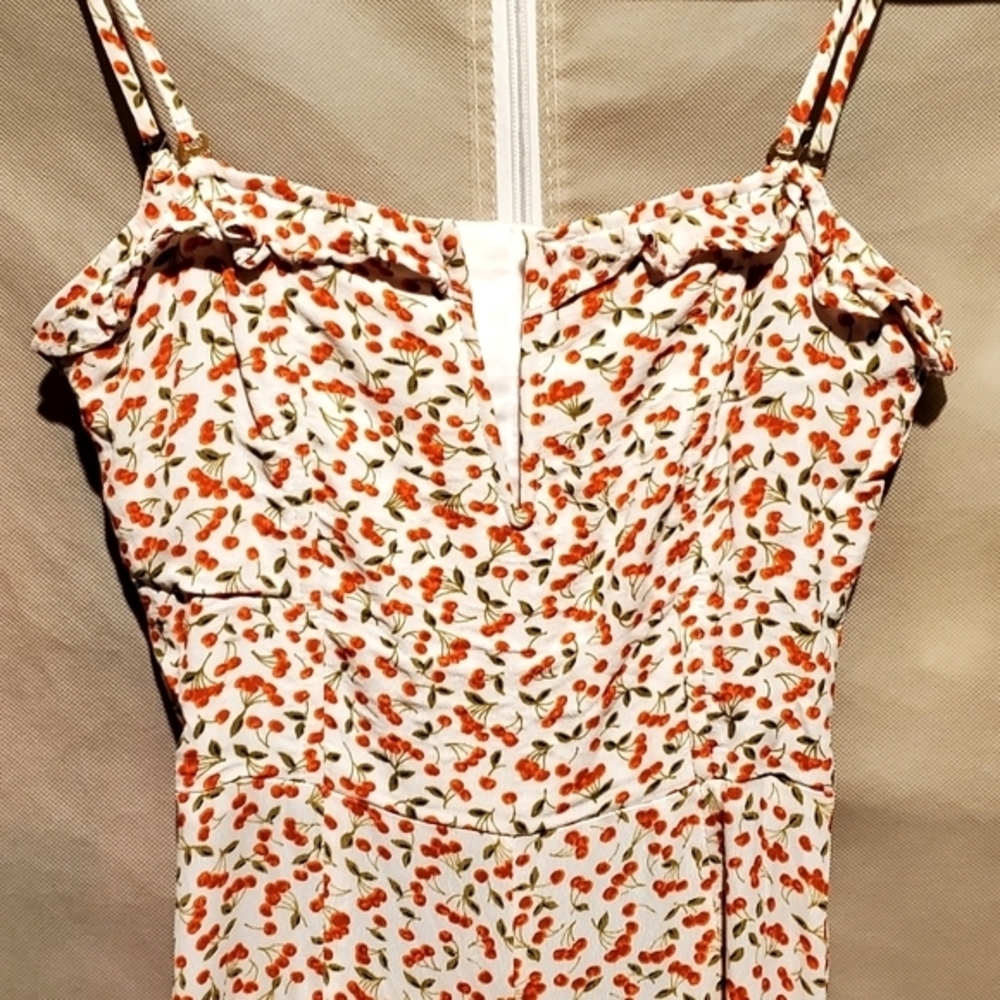 Women's Flynn Skye Parker Cherry Rayon Jumpsuit XS - Picture 10 of 14